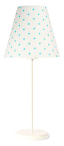 Stolní lampa se stínidlem Ombrello 60W E27 50cm bílé hvězdy small 0