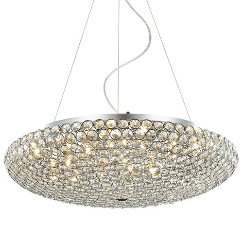 Kontrola Závěsná lampa Italux Santo 12x G9 crystal chrome 65 cm MA04995CA-012