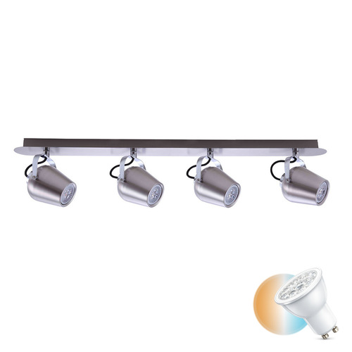 Kontrola Reflektor Italux Josie 4x GU10 saténový nikl 79 cm FH541A4AJA13