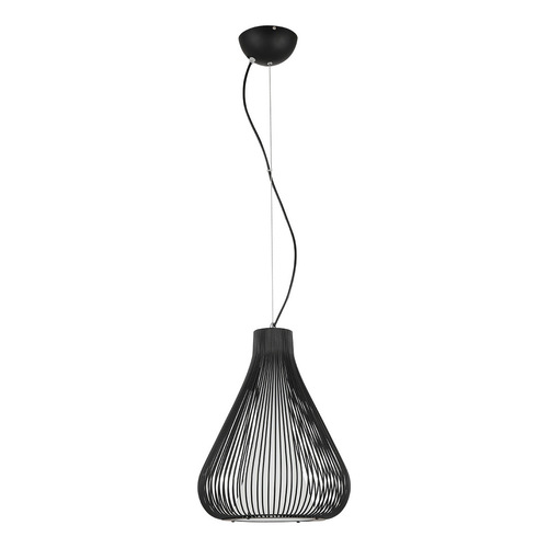 Kontrola Závěsné svítidlo Italux černé kovové E27 32 cm MDM2245-1