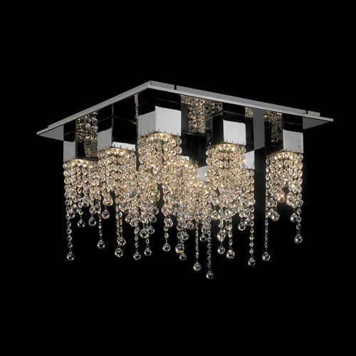 Kontrola Stropní svítidlo Italux Larix 9x GU10 crystal chrome MX93708-9B