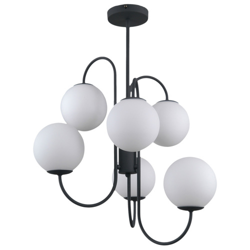 Kontrola Závěsná lampa Italux Gela černá 6x G9 PND-5500-6-BK