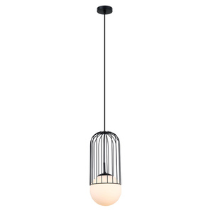 Závěsné svítidlo Italux černé E27 MDM-3940/1 BK small 1