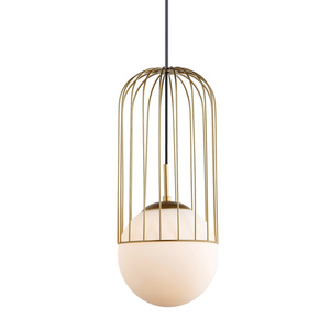 Závěsná lampa Italux zlatá E27 MDM-3940/1 GD small 0