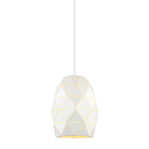 Závěsná lampa Italux Harley E27 bílá MDM-3480/1 W small 0