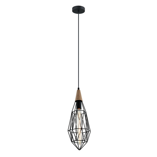 Kontrola Závěsné světlo Italux Maelle E27 černé 17 cm MDM-2595/1S BK