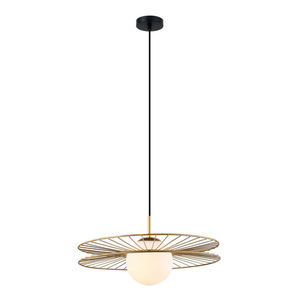 Závěsná lampa Italux Sandy zlatá E27 45 cm MDM-4002/1 GD small 1