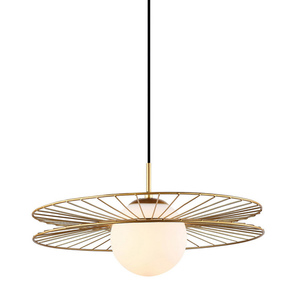 Závěsná lampa Italux Sandy zlatá E27 45 cm MDM-4002/1 GD small 0