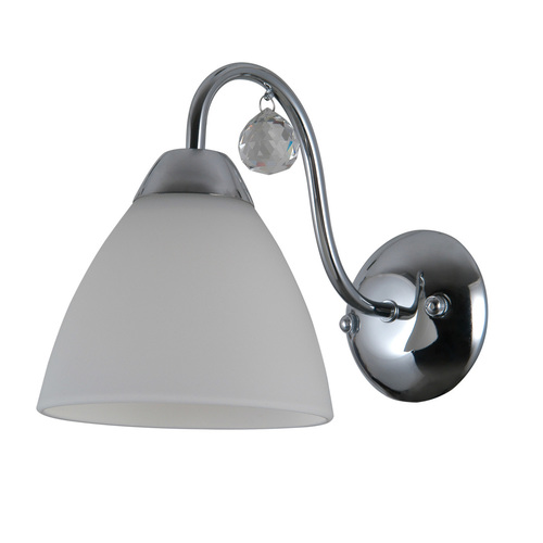 Kontrola Nástěnné svítidlo Italux Lugano bílé/chrom E27 WL-5643-1