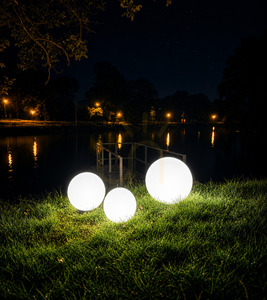 Sada zahradních koulí Luna Ball White, 30/40/50 cm, LED E27, LBS304050 small 20